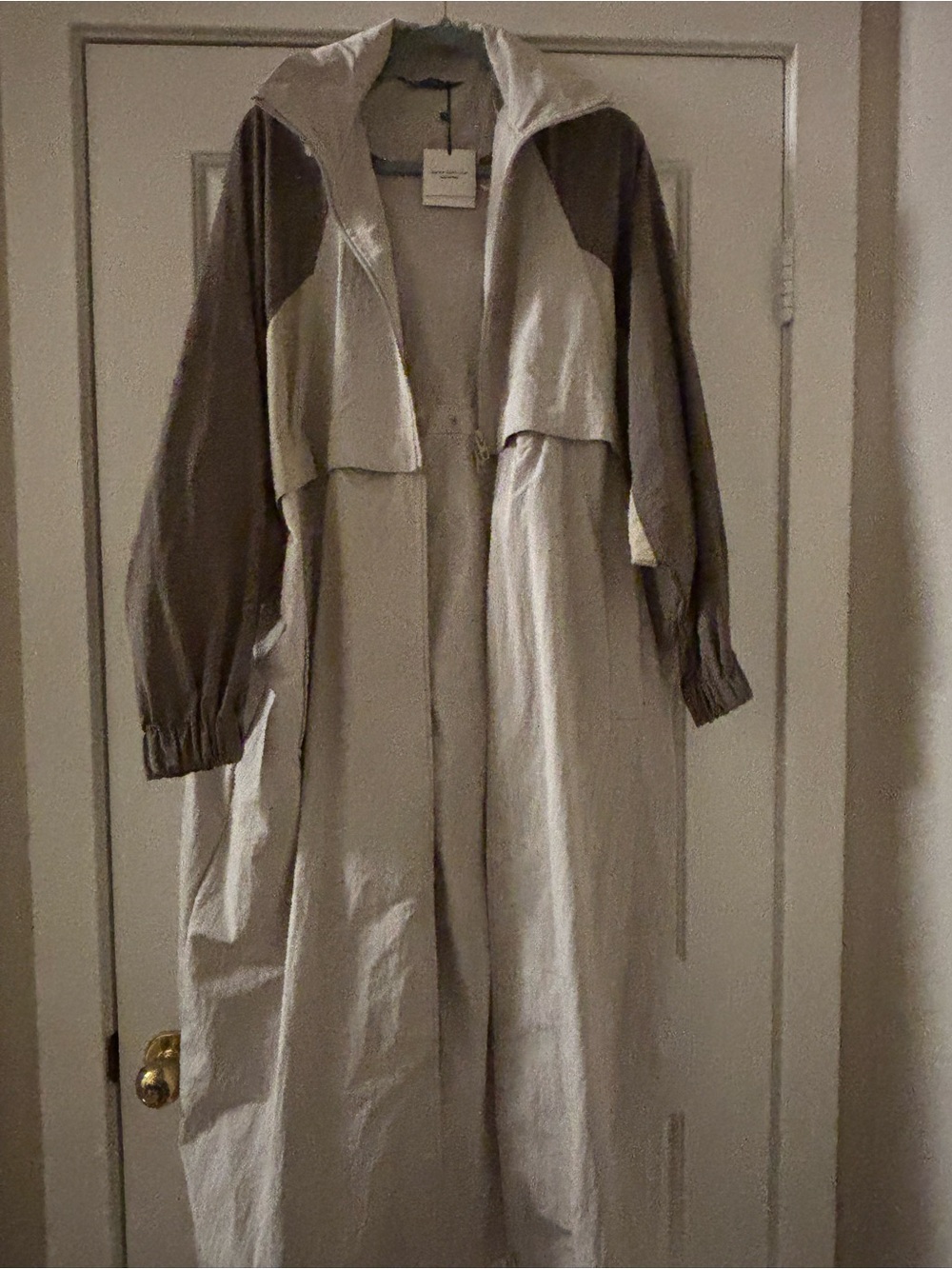 Zara NWT Two-Way Water Repellent Trench Coat, Size M-L